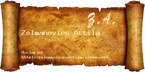 Zelmanovics Attila névjegykártya